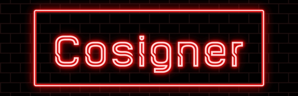cosigner neon sign