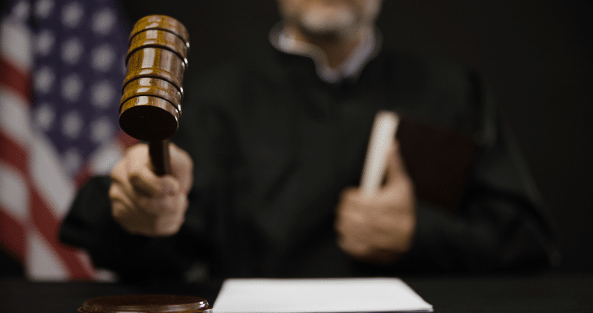 judge hitting gavel