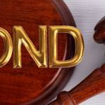 gavel with the word bond