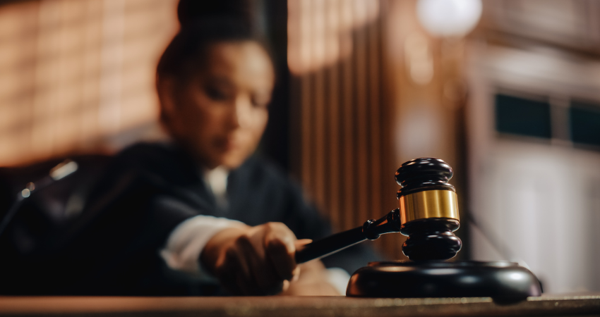 judge with gavel