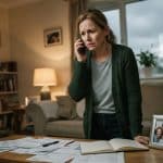 Worried family member calling a bail bond company after a relative's arrest